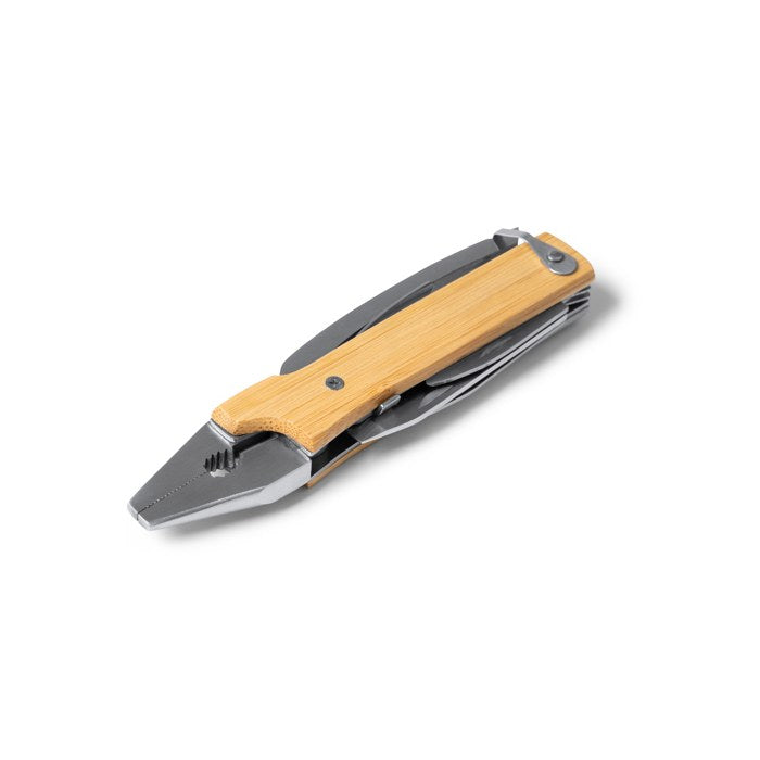 Instrument multifuncțional PURIA 1492 pliabil cu mâner din bambus